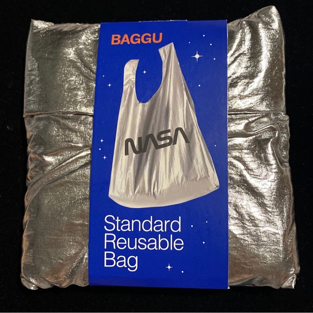 Baggu NASA Reusable Bag Standard Size Holds 50LBS NEW Nylon Space Travel…